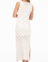 Swindon Sleeveless Knit Midaxi Dress in Cream